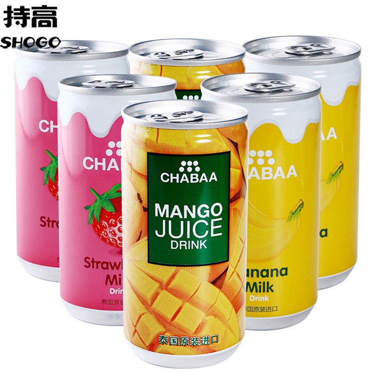 泰國(guó) 芭提婭果汁飲料170ml聽(tīng)裝芒果汁草莓 香蕉味飲品批發(fā)