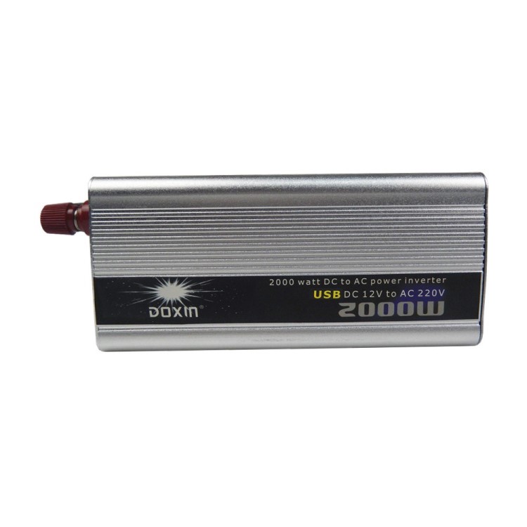 DOXIN 2000W車載逆變器 帶USB車載轉(zhuǎn)換器 220V110V銀色逆變器