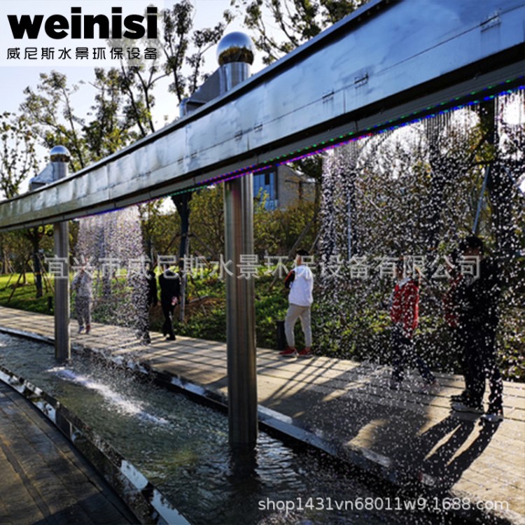 掛線水簾室內(nèi)外水幕景觀數(shù)控直線瀑布展會婚禮舞臺大堂晚會定制