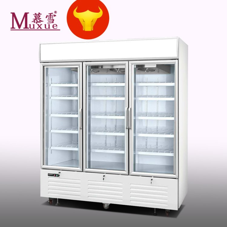 慕雪三開門風冷無霜冷凍展示柜雪糕冰淇淋牛排豪華型立式冷凍-23