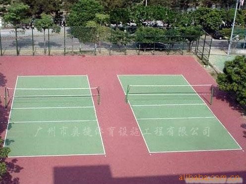 廣州奧捷 設計施工PU塑膠排球場 硅PU地坪工程 硅pu塑膠排球場