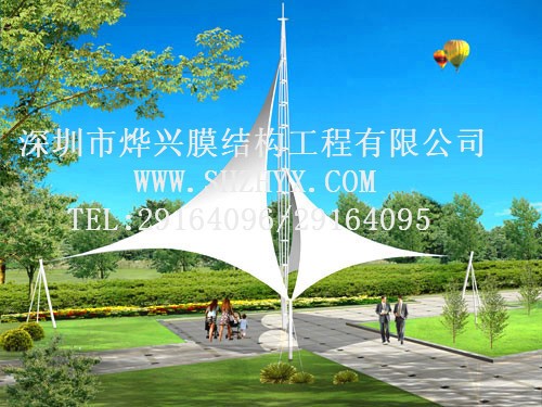 量杭州景觀膜結(jié)構(gòu)，風(fēng)景區(qū)張拉膜設(shè)計(jì)，游樂區(qū)遮陽棚，雨棚