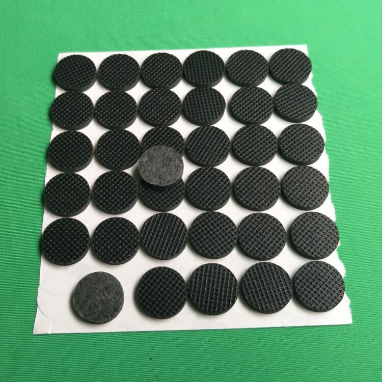廠家定制格紋橡膠腳墊防滑腳墊 單面膠橡膠腳墊電器硅膠腳墊包郵