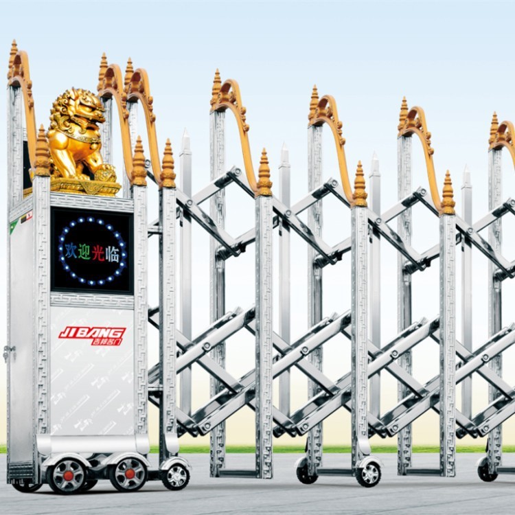 個(gè)性定制電動(dòng)門 鋁合金自動(dòng)門   不銹鋼伸縮門 工廠大門