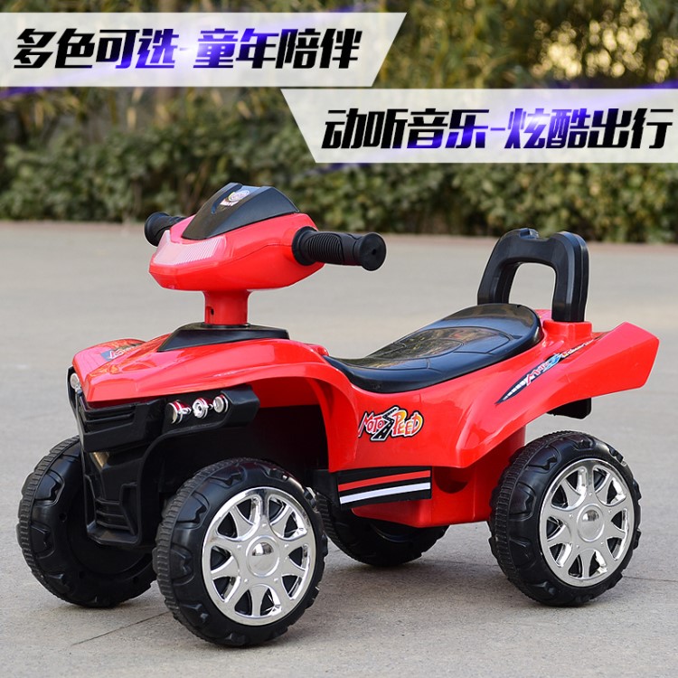 新款兒童電動(dòng)四輪摩托車(chē)可坐人可滑行沙灘車(chē)