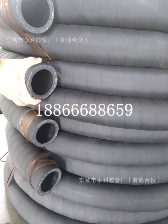 耐磨噴砂膠管空壓機(jī)膠管黑色輸水橡膠管夾布耐油橡膠管