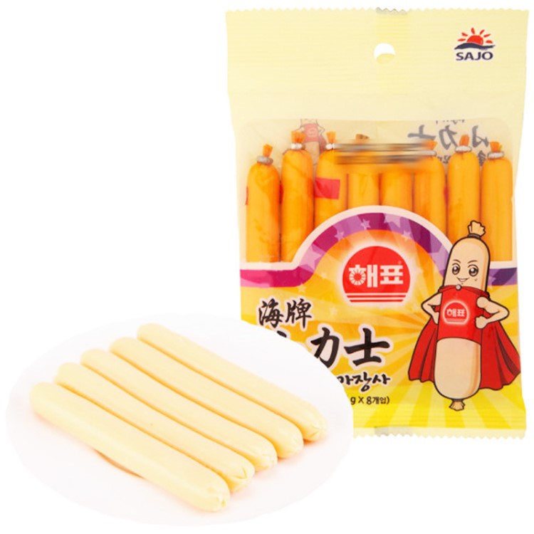 韩国 儿童休闲零食海牌小力士鱼肠 原味10g*8根/袋