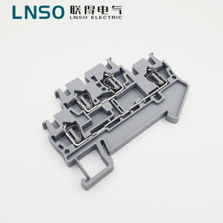 聯得電氣 雙層彈簧端子STTB-2.5 導軌直通式組合端子 控制箱接線