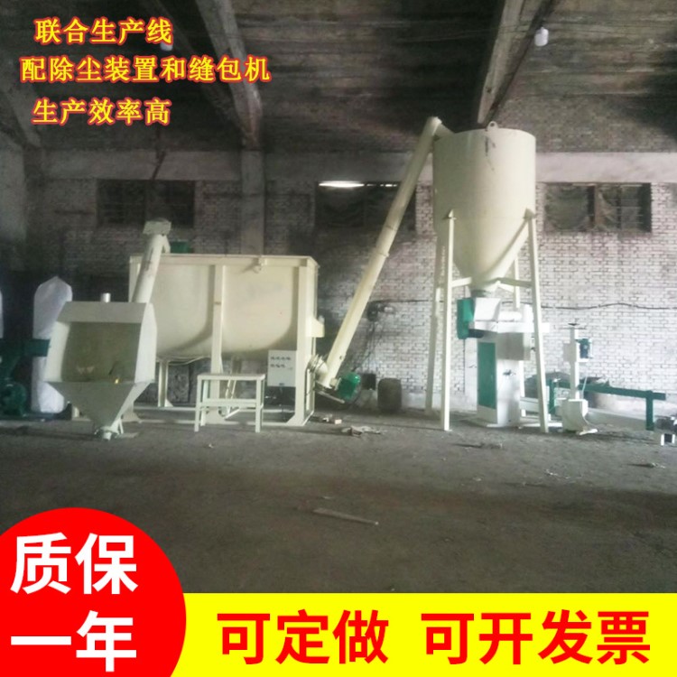 河北干粉砂漿聯合生產線膩子粉抹面砂漿干粉涂料全自動連體設備