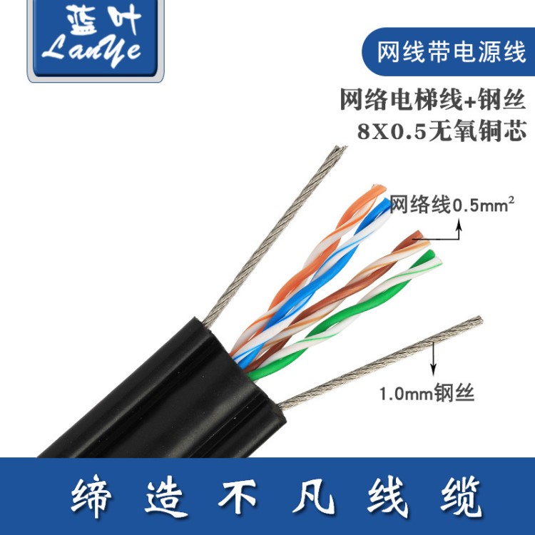 銅國標銅芯隨行電梯專用電纜線網線同軸模擬SYV75-5監控視