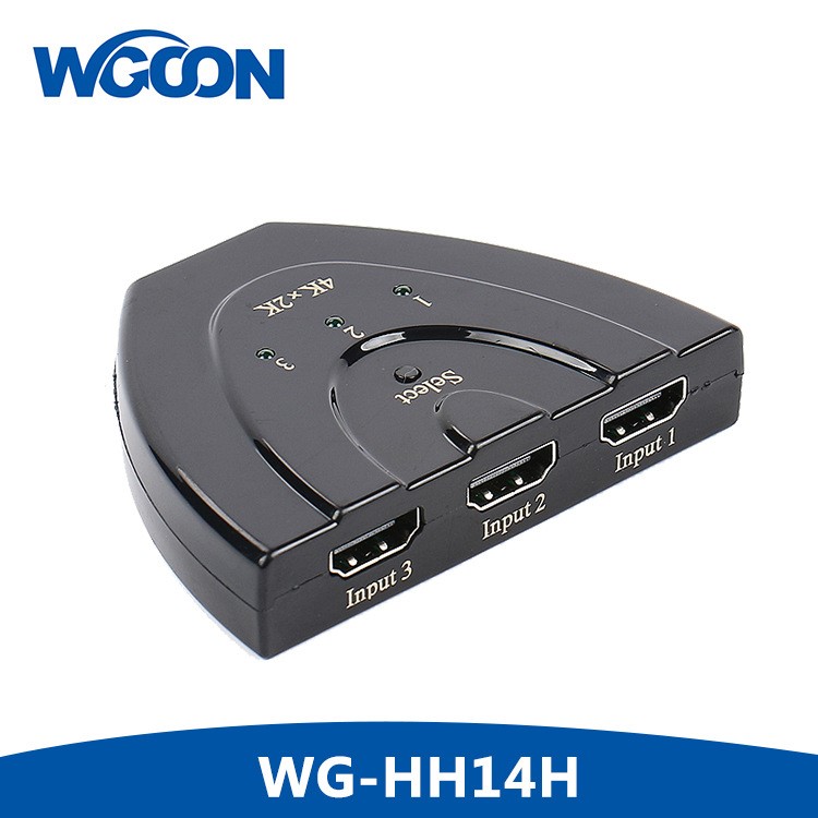 HDMI 1.4切換器 HDMI 3 to 1(4K/30Hz) 3臺(tái)設(shè)備切換1臺(tái)顯示器顯示