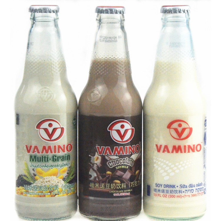 泰国Vita Milk哇米诺豆奶原味/五谷味/巧克力豆奶300ml*24瓶