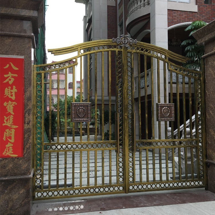 專生產別墅大門 電動大門 電動折疊門 鐵藝電動平移門 防盜門