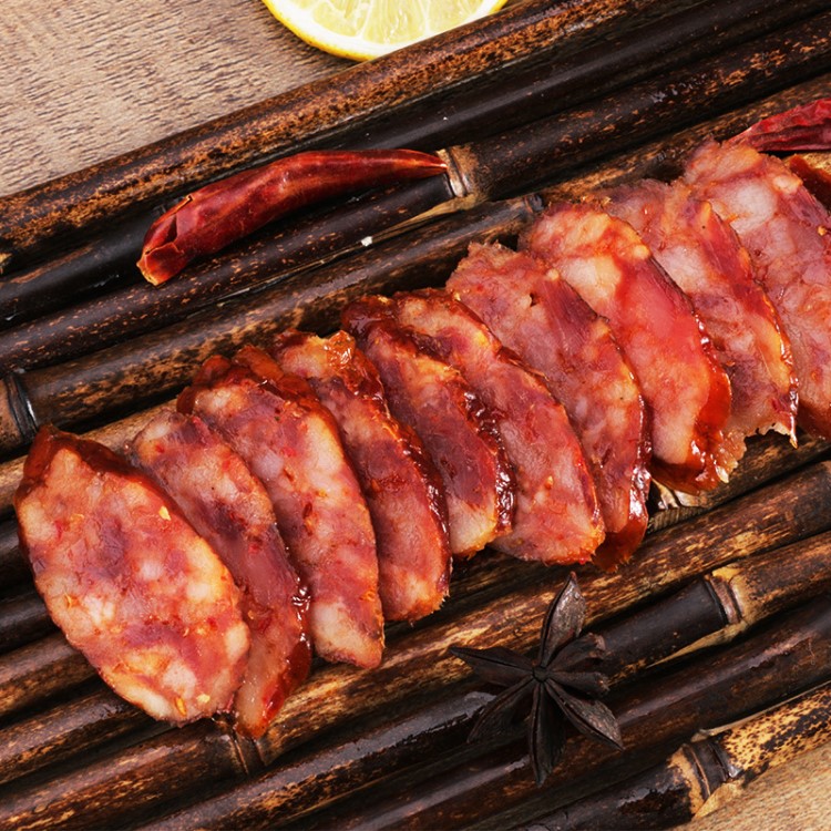 湖北恩施利禄农家原味麻辣香腊肠500g熏香肉香肠散装烟熏腊肠