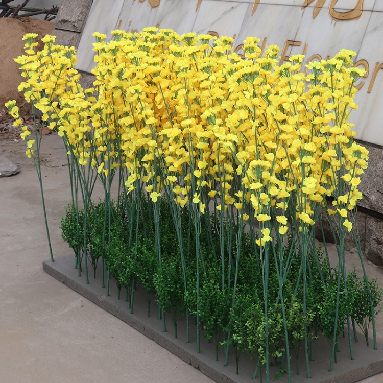 仿真油菜花樓盤商場超市大型花海園林景觀花藝裝飾花假花仿真花塑