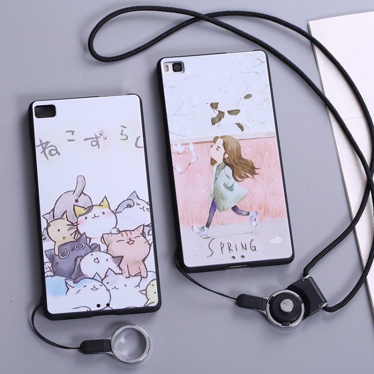 華為p8手機殼標(biāo)準(zhǔn)版硅膠女款保護套gra-tl00外殼ul10防摔磨砂素材