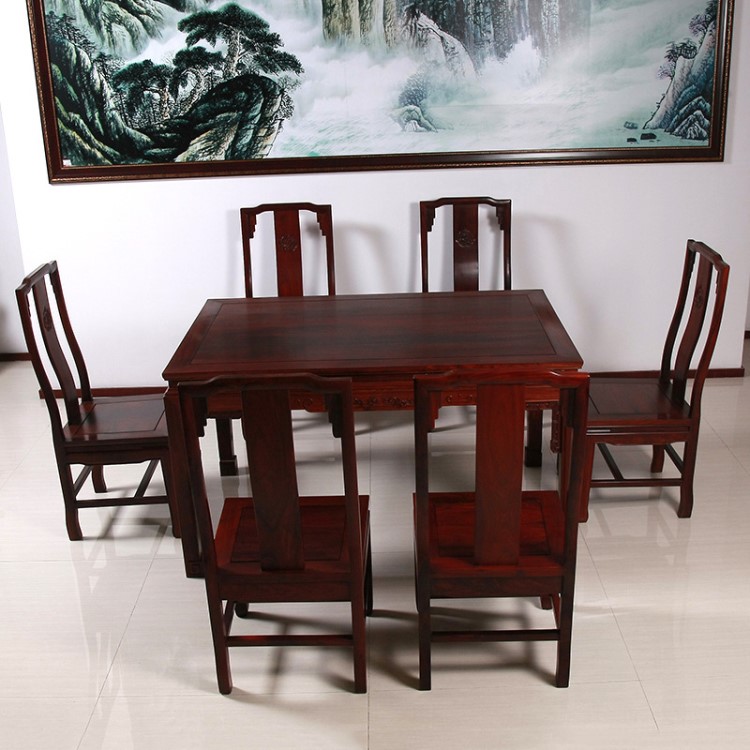 紅木家具現貨明式餐桌如意 餐廳家具廣州廠家批發零售可定制