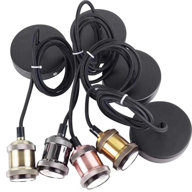 各種顏色新款簡約編織線E27/B22 LED 吊燈防古天花吊燈廠家直銷