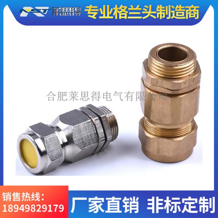 304不銹鋼防爆填料函防爆電纜夾緊密封接頭電機(jī)隔爆鎧裝格蘭頭M20