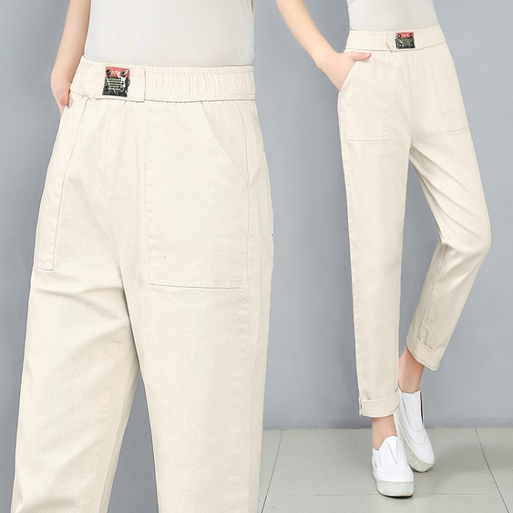【9Z14962】2019夏季新款女士時尚彈力棉休閑褲