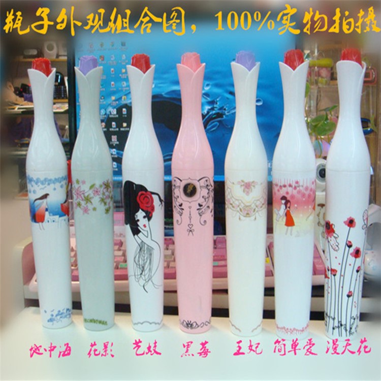 創意紅酒瓶玫瑰花花蕾瓶子日本娃娃廣告晴雨傘學生定制logo傘