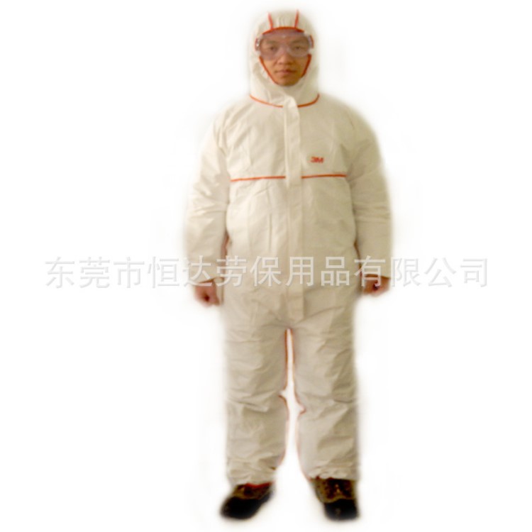 3M4640 白色防靜電連體服 防塵服  勞保防護(hù)服廠家批發(fā) 價格更低