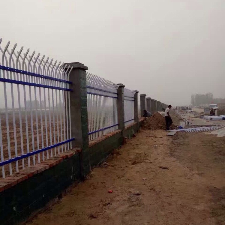 山東日照市定做裝配式欄桿 鐵藝圍墻護(hù)欄 鍍鋅鋼管柵欄 道路圍欄