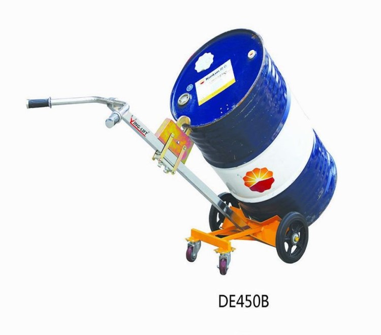 油桶搬運車 簡易 機械式 鷹嘴 塑料油桶專用四輪小推車 手拉車