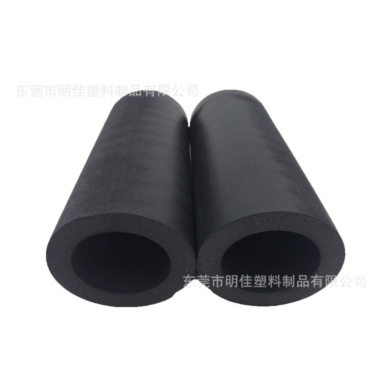 東莞廠家生產(chǎn)無刀紋eva管 黑色45度eva泡棉柱 設(shè)備扶手eva手把套