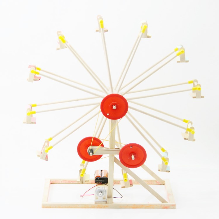 兒童手工玩具DIY科技小制作發(fā)明創(chuàng)意摩天輪模型材料科學(xué)科普批發(fā)