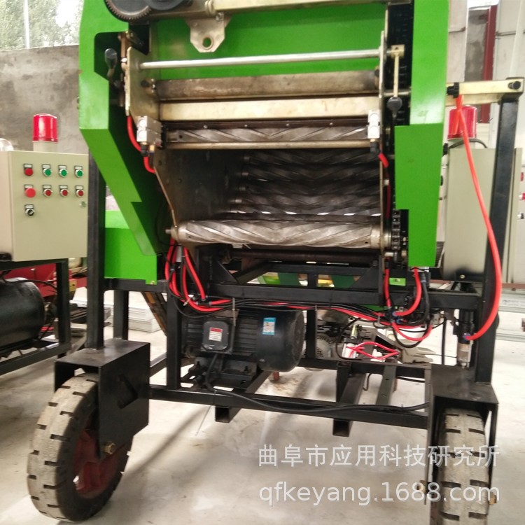 牧草青貯打包機秸稈青儲打捆機 秸稈青儲機 全自動打捆包膜機