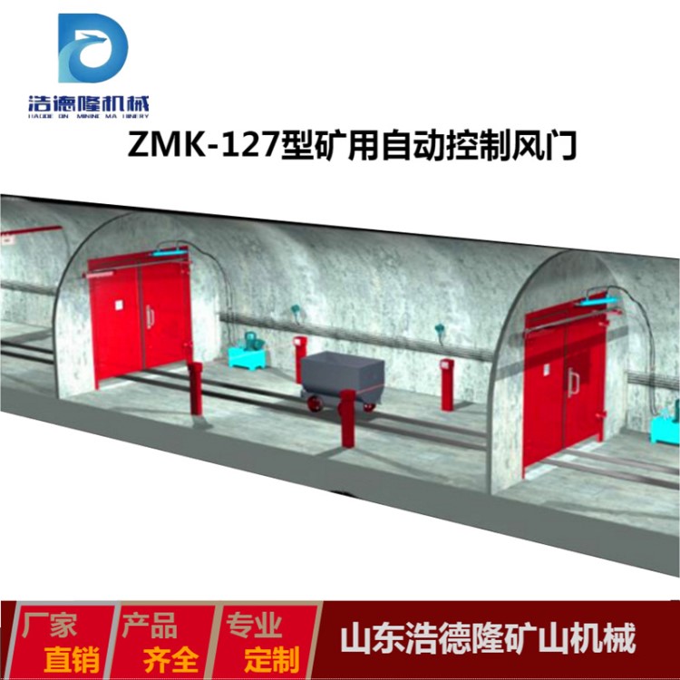 厂家直销煤矿井下用全自动控制风门 ZMK-127型易维护矿用无压风门