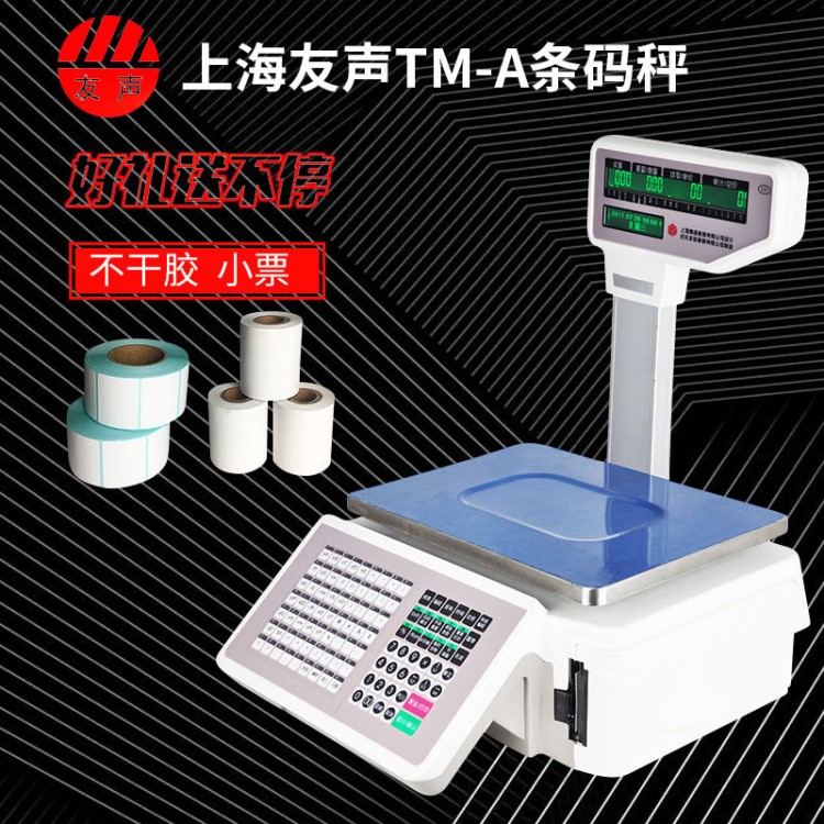 TM-A條碼秤 不干膠標簽打印電子稱 超市收銀秤中文顯示散裝秤