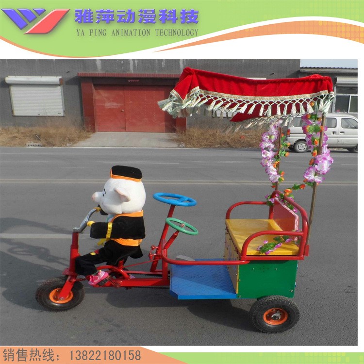 兒童機(jī)器人拉車，機(jī)器人黃包車，機(jī)器人拉人車，機(jī)器人蹬車