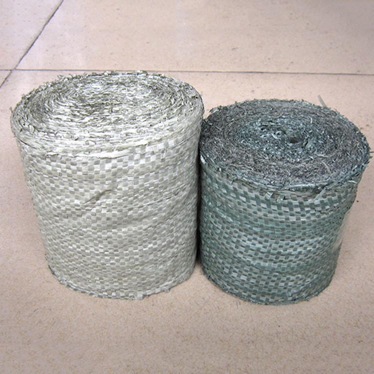 批發(fā)灰色編織布卷 單層纏繞布條 開(kāi)邊包裝筒料廠家批發(fā)打包袋