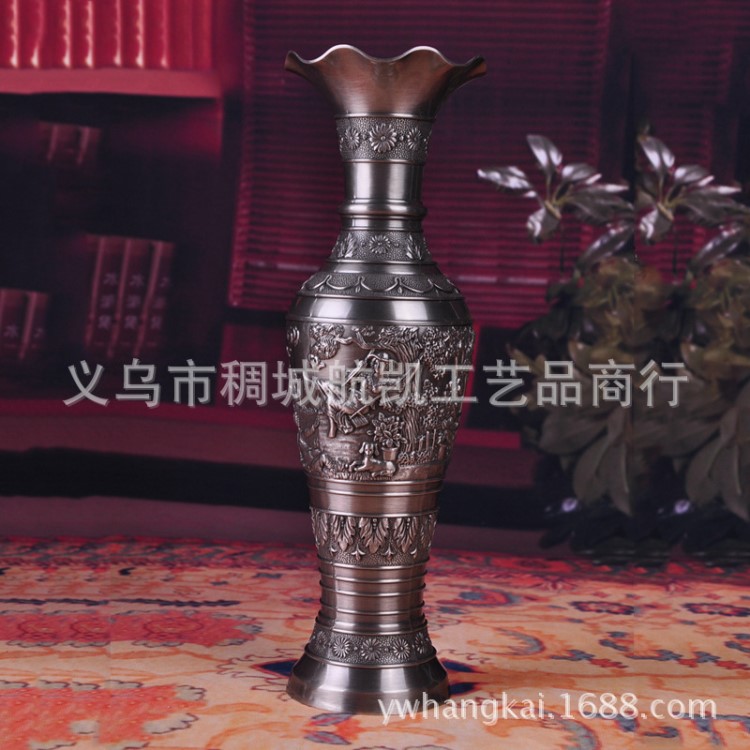 爆款中東風格金屬花瓶擺件 經典歐式藝術花瓶 鋅合金工藝古典擺件