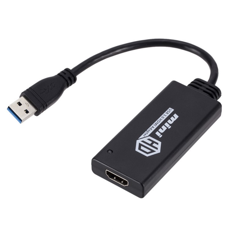 廠家批發(fā) 迷你USB3.0 TO HDMI轉(zhuǎn)換器  USB3.0轉(zhuǎn)HDMI線電腦外網(wǎng)卡