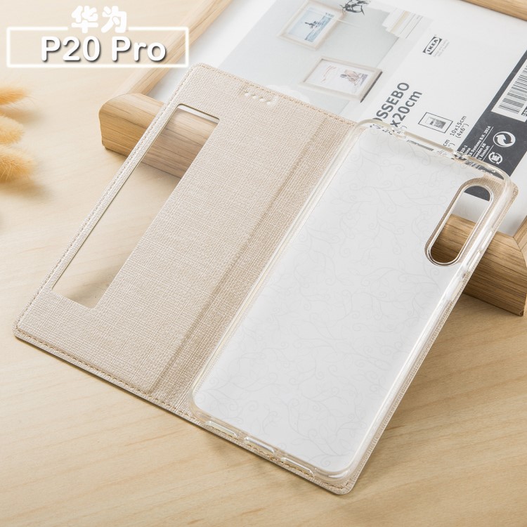 ViLi華為P20 Pro軟殼 P20翻蓋手機皮套 DMX隱藏磁扣視窗支架PLite