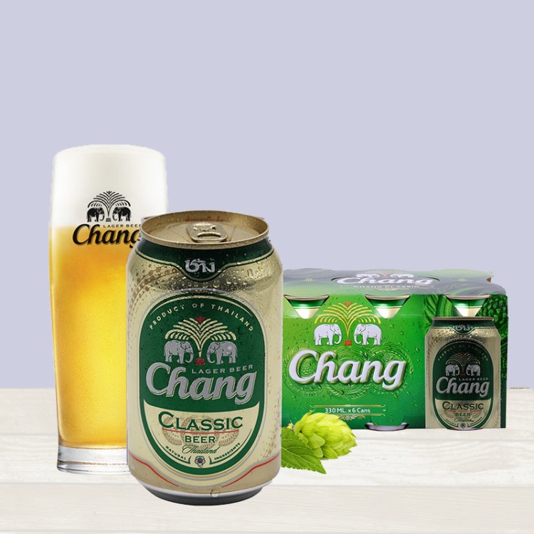 CHANG BEER/泰國象牌啤酒320ml易拉罐 清醇爽口 網(wǎng)紅酒吧同款