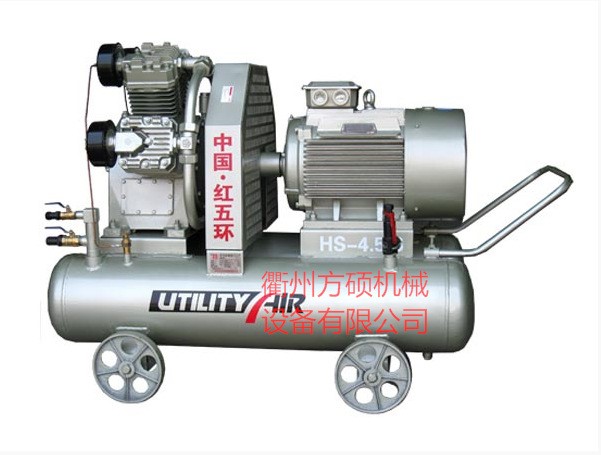 廠家批發(fā)銷售紅五環(huán)HS-4.5/6配25KW電機(jī)礦用活塞空氣壓縮機(jī)空壓機(jī)