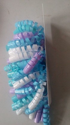 卷卷花 彩虹膜卷卷花 pp彩帶卷卷花  圣誕禮品卷卷花 塑料卷卷花