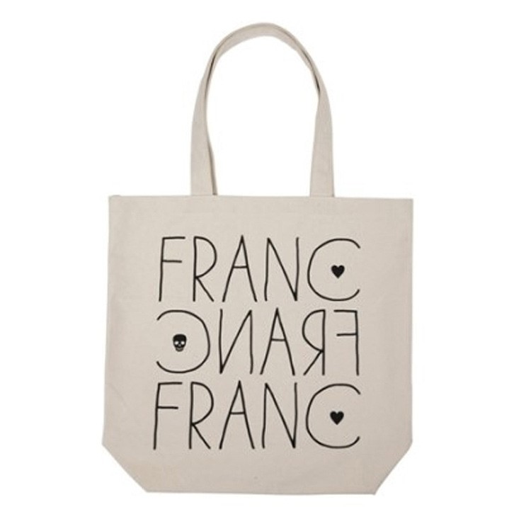 Francfranc外貿(mào)女式帆布包手提袋休閑環(huán)保 日本出口帆布購(gòu)物袋