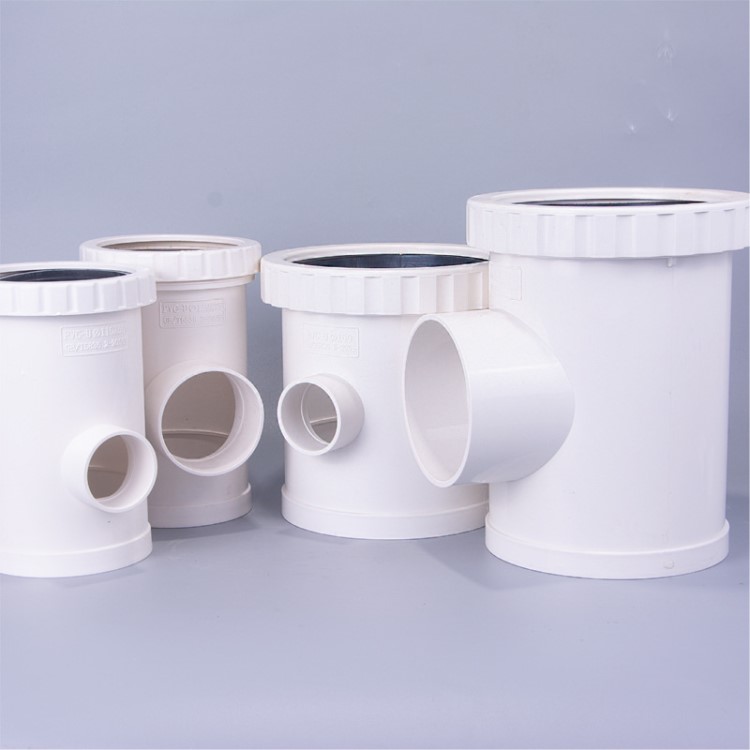 伸缩节三通螺纹伸缩接 活接排水管件110x50 110x75pvc 加长伸缩节