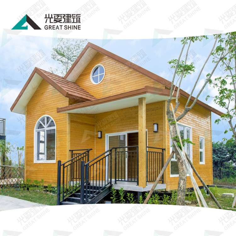 光夏建筑環(huán)保生態(tài)戶外防腐木屋定制休閑鋼木結(jié)合休閑別墅客棧民宿