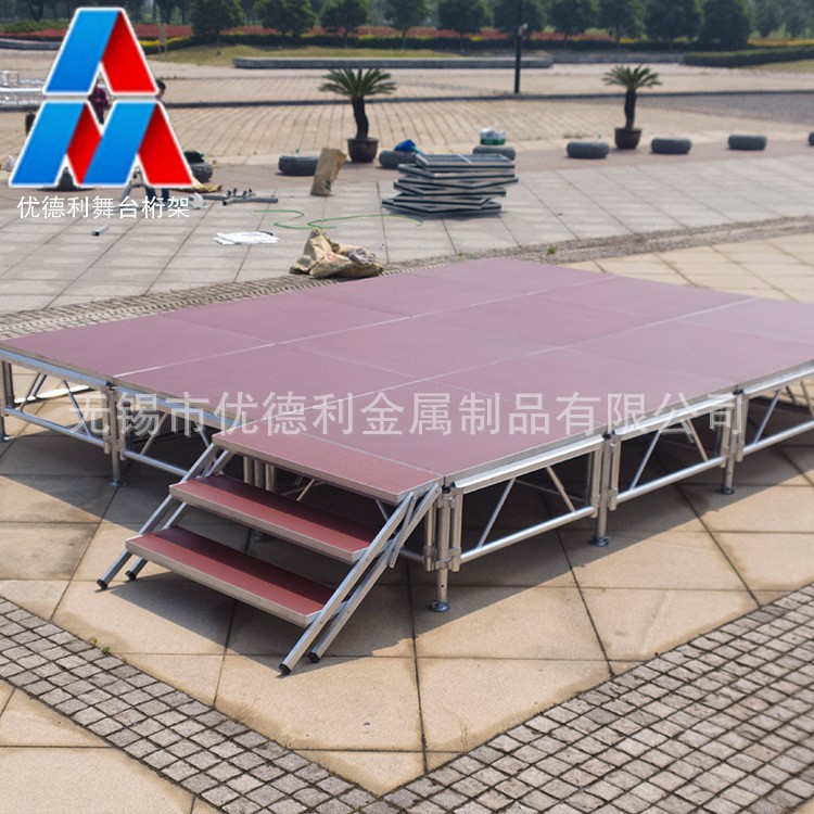 定制折疊拼裝防水鋁合金搭建舞臺廠家直銷婚禮移動牢固抗壓舞臺