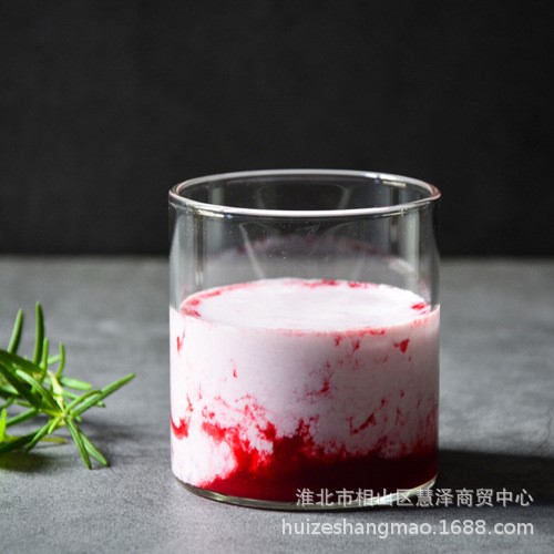 ins熱賣意大利風格手工玻璃杯圓形透明甜品杯冷飲杯可微波耐熱
