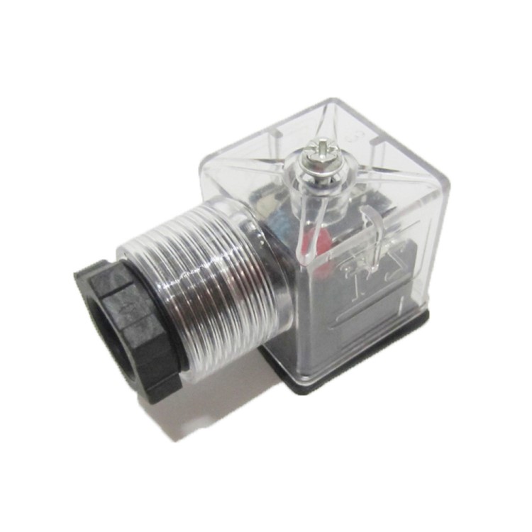 赫斯曼插頭YUKWIN電磁閥插頭 燈頭AC220V 帶燈燈頭 連接器