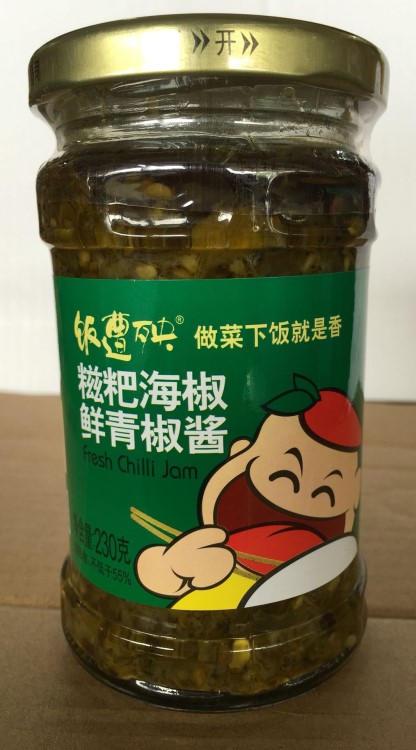 重慶特色蔬菜青椒 飯?jiān)庋牯亵魏＝?30g 鮮青椒醬拌菜下飯菜