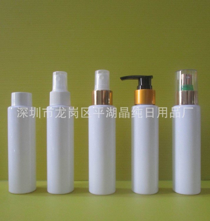 100ml PET全罩電化鋁噴霧頭壓泵旋蓋尖嘴蓋塑料瓶