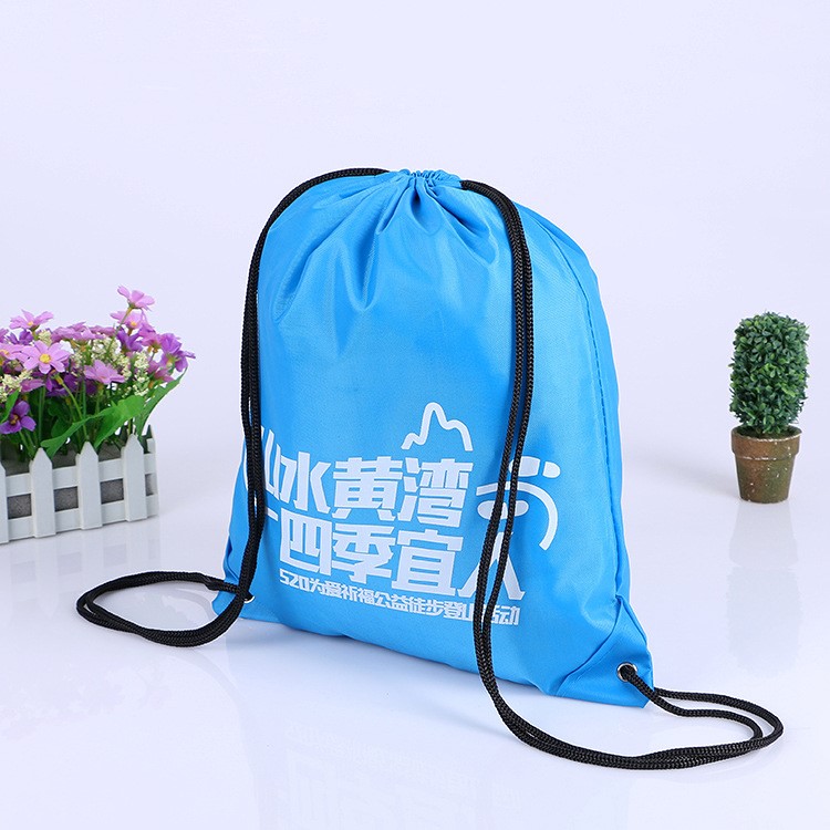 廠商直銷 耐用便攜背帶式收納束口袋 無紡布環保廣告袋 來圖定制
